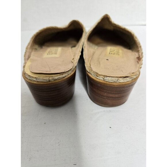 Vintage Enzo Angiolini Tan Woven Slip On Mule - Picture 10 of 14